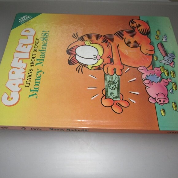 Garfield Learns About Money: Money Madness! Hardcover 1992 Golden Play ’n Learn - Picture 3 of 3